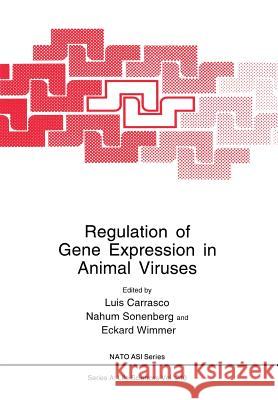 Regulation of Gene Expression in Animal Viruses Luis Carrasco Nahum Sonenberg Eckard Wimmer 9781461362715 Springer - książka