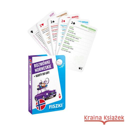 Rozmówki norweskie + karty do gry Perczyńska Kinga 9788378432555 Cztery Głowy - książka