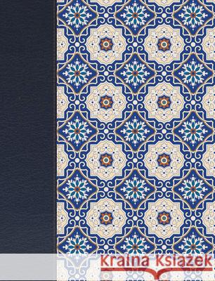 Rvr 1960 Biblia de Apuntes Edición Letra Grande, Piel Fabricada Y Mosaico Crema Y Azul B&h Español Editorial 9781535902199 B&H Espanol - książka