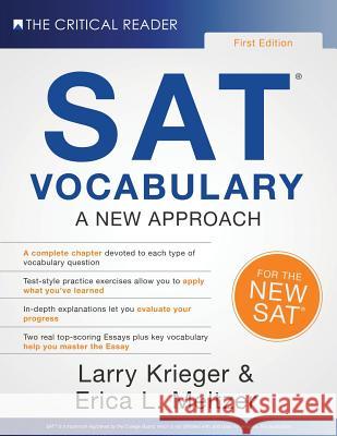 SAT Vocabulary: A New Approach Erica L. Meltzer Larry Krieger 9780997517842 Critical Reader - książka