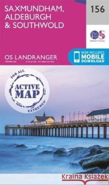 Saxmundham, Aldeburgh & Southwold  9780319475713 Ordnance Survey - książka