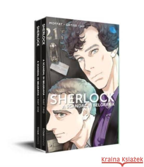 Sherlock: A Scandal in Belgravia 1-2 Boxed Set Steven Moffat Mark Gatiss Jay 9781787740198 Titan Books Ltd - książka