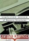 Simplified Design of Masonry Structures James E. Ambrose 9780471179887 John Wiley & Sons