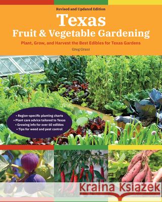 Texas Fruit & Vegetable Gardening, 2nd Edition: Plant, Grow, and Harvest the Best Edibles for Texas Gardens Greg Grant 9780760370421 Cool Springs Press - książka