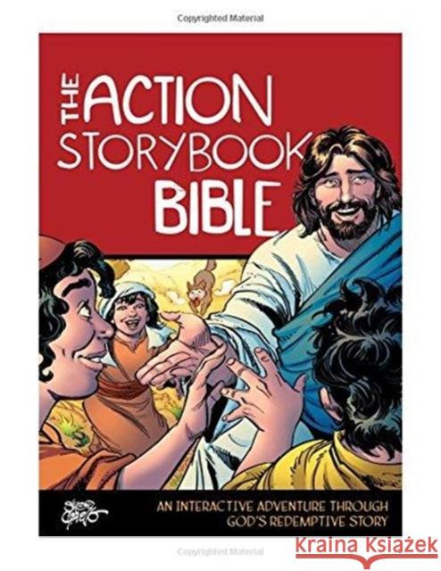 The Action Storybook Bible: An Interactive Adventure Through God's Redemptive Story Catherine DeVries Sergio Cariello 9780781414203 David C. Cook - książka