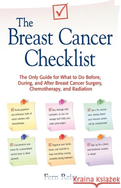 The Breast Cancer Checklist Fern Reiss 9781893290204 Peanut Butter and Jelly Press - książka