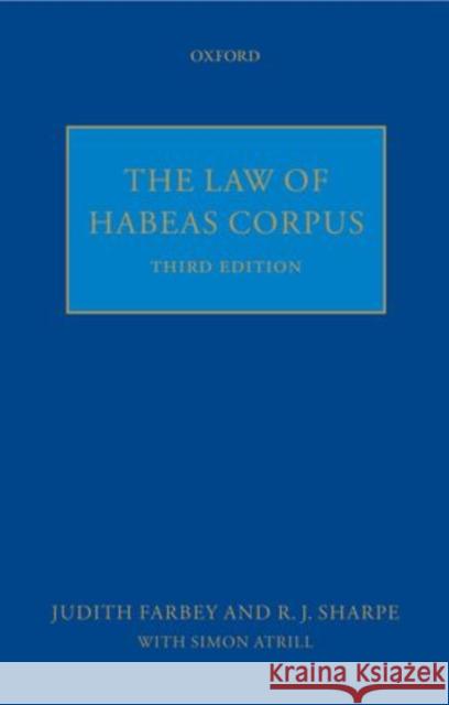 The Law of Habeas Corpus A D R Zellick 9780199248247  - książka