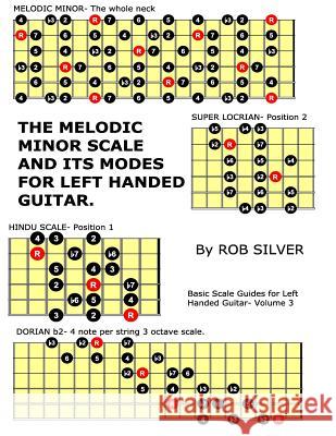 The Melodic Minor Scale and its Modes for Left Handed Guitar Silver, Rob 9781545336618 Createspace Independent Publishing Platform - książka