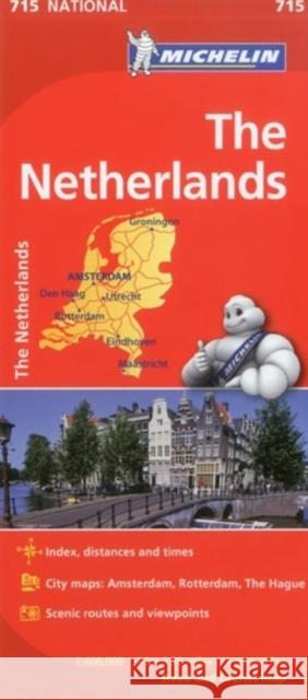 The Netherlands - Michelin National Map 715 Michelin 9782067170629 Michelin Travel Publications - książka