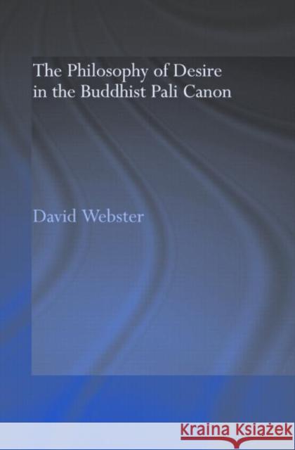The Philosophy of Desire in the Buddhist Pali Canon David Webster   9780415600002 Taylor and Francis - książka