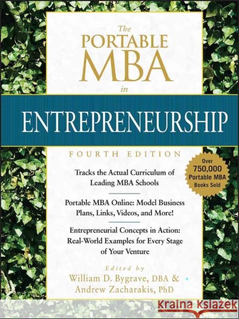 The Portable MBA in Entrepreneurship Andrew Zacharakis 9780470481318 John Wiley & Sons - książka