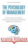 The Psychology of Management  9781536186147 Nova Science Publishers Inc
