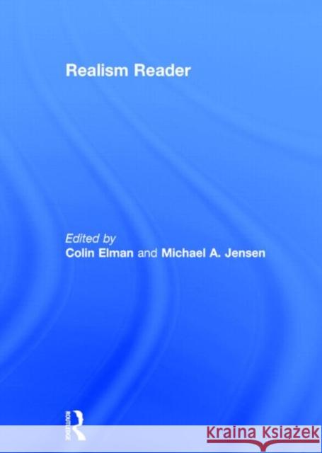The Realism Reader Colin Elman   9780415773546 Taylor & Francis - książka