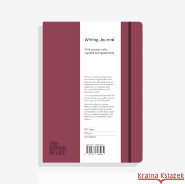 The School of Life Writing Journal - Burgundy: Find greater calm, joy and self-awareness The School of Life 9781915087980 School of Life - książka