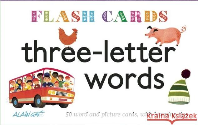 Three-Letter Words - Flash Cards Alain Gree 9781908985545 Button Books - książka