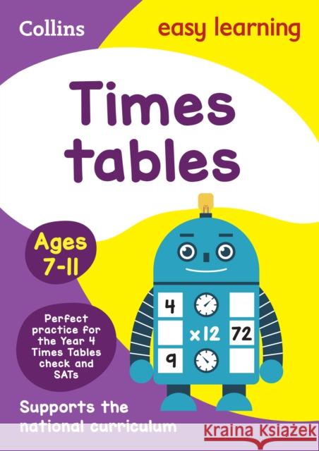 Times Tables Ages 7-11: Ideal for Home Learning Collins Easy Learning 9780008134402 HarperCollins Publishers - książka