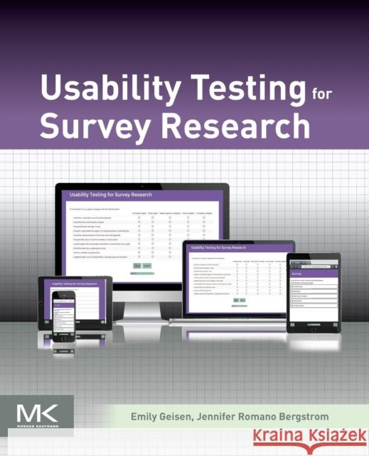 Usability Testing for Survey Research Emily Geisen Jennifer Roman 9780128036563 Morgan Kaufmann Publishers - książka