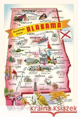 Vintage Journal Map of Alabama Attractions Found Image Press   9781669525356 Found Image Press - książka