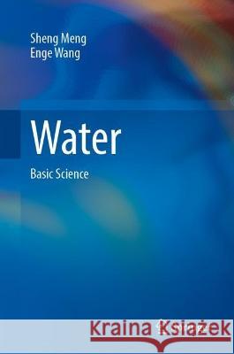 Water Sheng Meng, Enge Wang 9789819915408 Springer Nature Singapore - książka