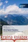 Wind Speed Equation Fey Yun, Tian-Quan Yun 9786138950233 Scholars' Press
