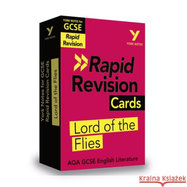 York Notes for AQA GCSE Rapid Revision Cards: Lord of the Flies catch up, revise and be ready for and 2023 and 2024 exams and assessments Kemp, Beth 9781292273679 Pearson Education Limited - książka