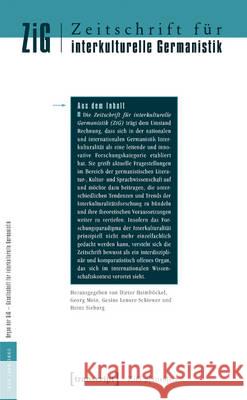Zeitschrift Für Interkulturelle Germanistik (Journal of Intercultural German Studies): Vol. 7, Issue 2/2016: Transiträume Heimböckel, Dieter 9783837635676 Transcript Verlag, Roswitha Gost, Sigrid Noke - książka