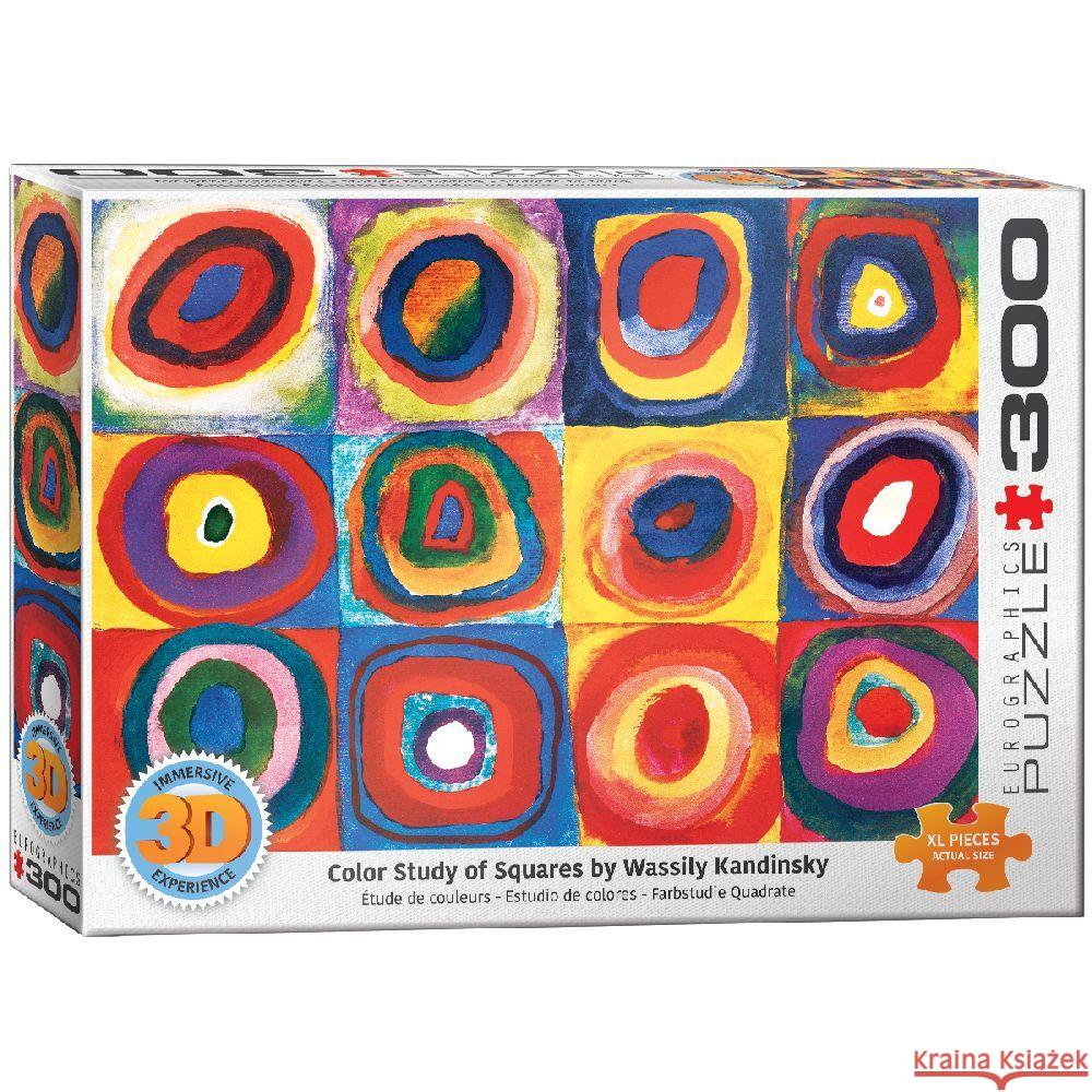 3D - Farbstudie Quadrate von Wassily Kandinsky (Puzzle) Kandinsky, Wassily 0628136303231