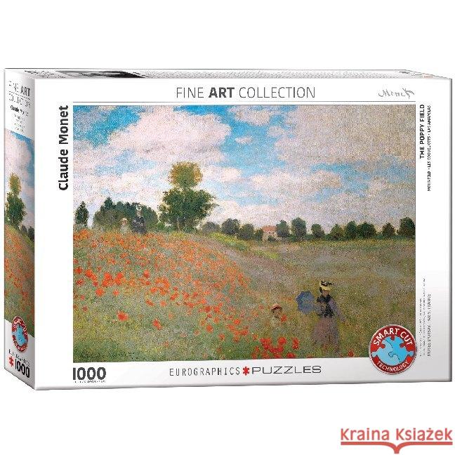 Mohnfeld (Puzzle) Monet, Claude 0628136608268