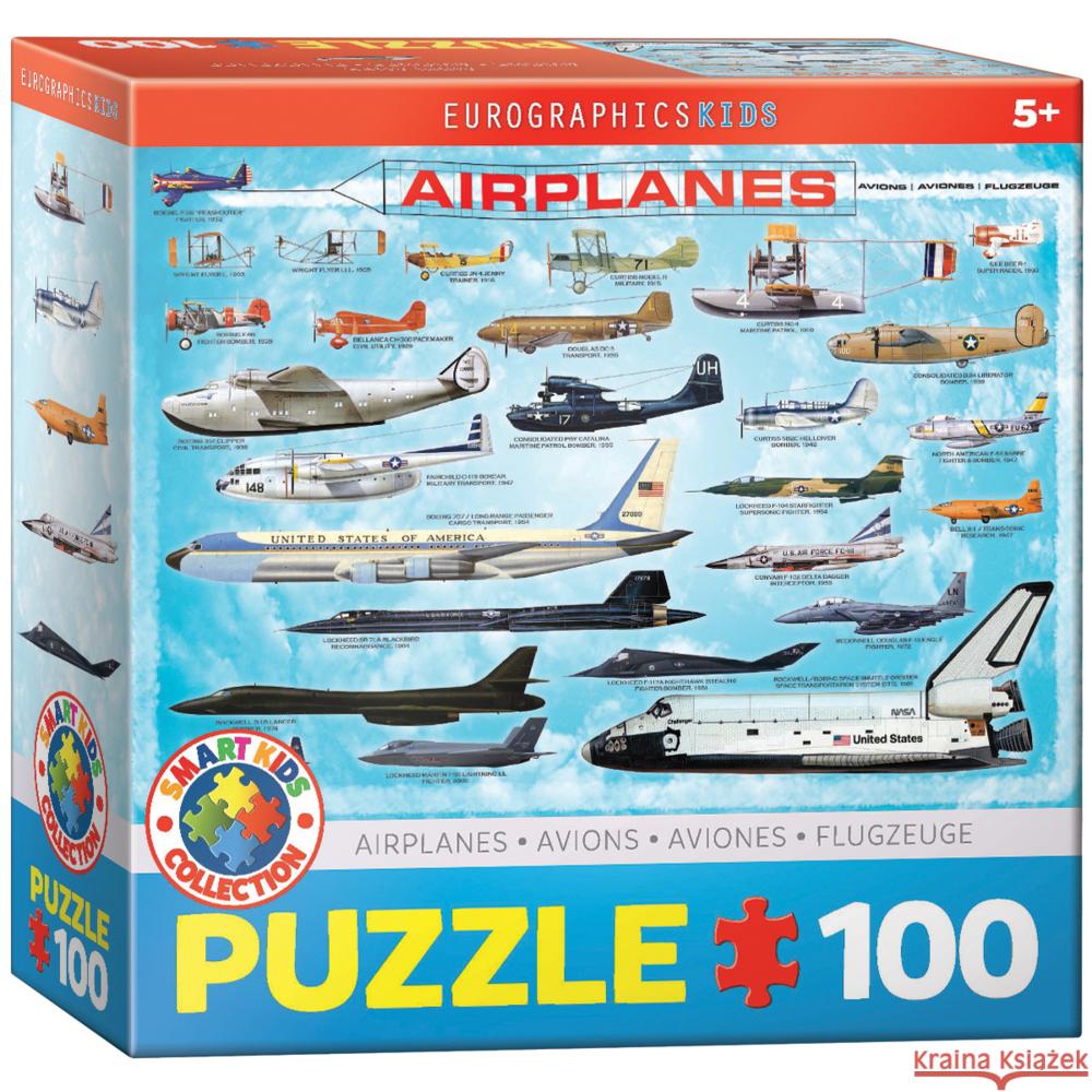 Airplanes 100-Piece Puzzle Eurographics 0628136610865