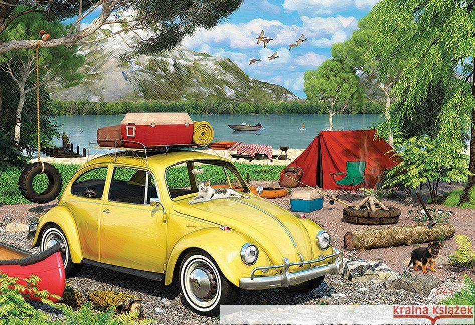 VW Beetle Camping Tin Eurographics 0628136656917