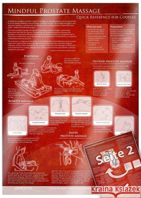 Mindful Prostate Massage, Poster : Quick reference for couples Cremer, Yella 0641243563497