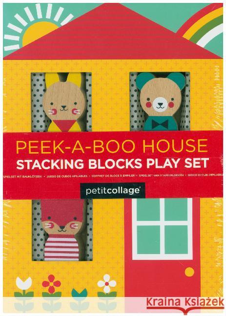 Peek-A-Boo House Stacking Blocks Play Set Games Room 0736313543865