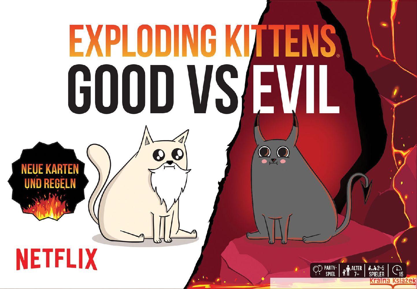 Exploding Kittens: Good vs. Evil Inman, Matthew, Small, Shane, Lee, Elan 0810083044712