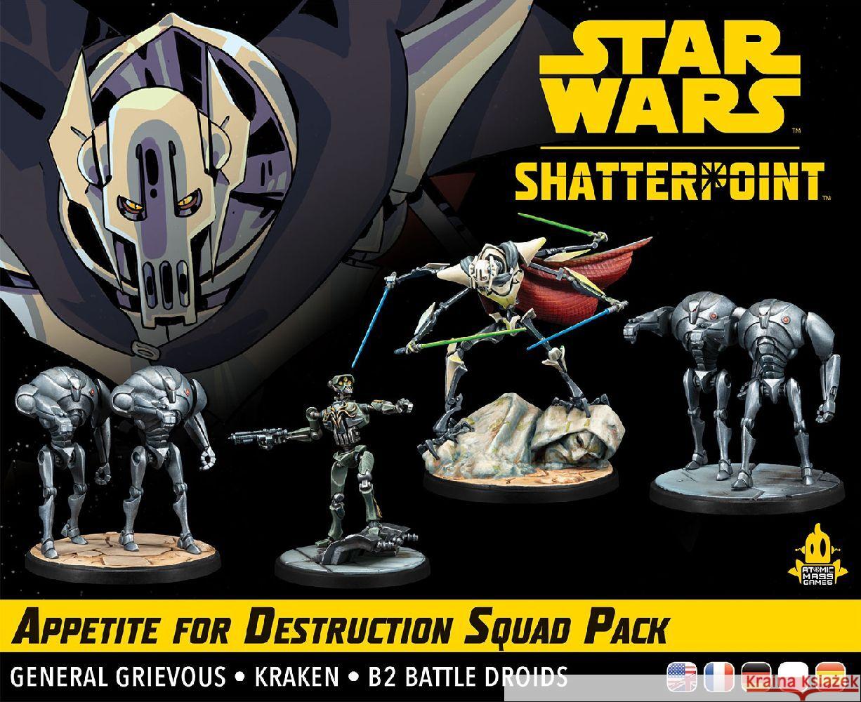 Star Wars: Shatterpoint - Appetite for Destruction Squad Pack (Hunger auf Zerstörung) Shick, Will 0841333121808 Atomic Mass Games