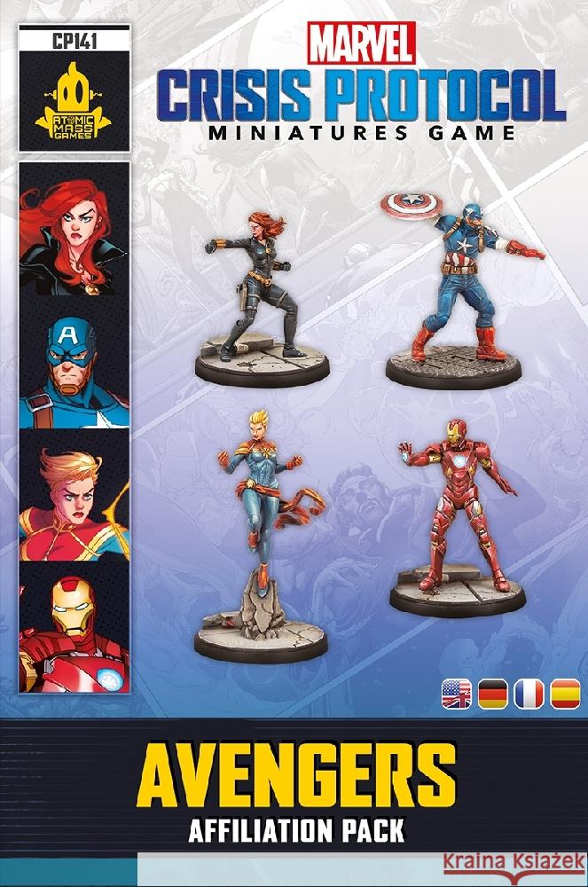 Marvel: Crisis Protocol  Avengers Affiliation Pack Shick, Will, Pagani, Will 0841333122645 Atomic Mass Games