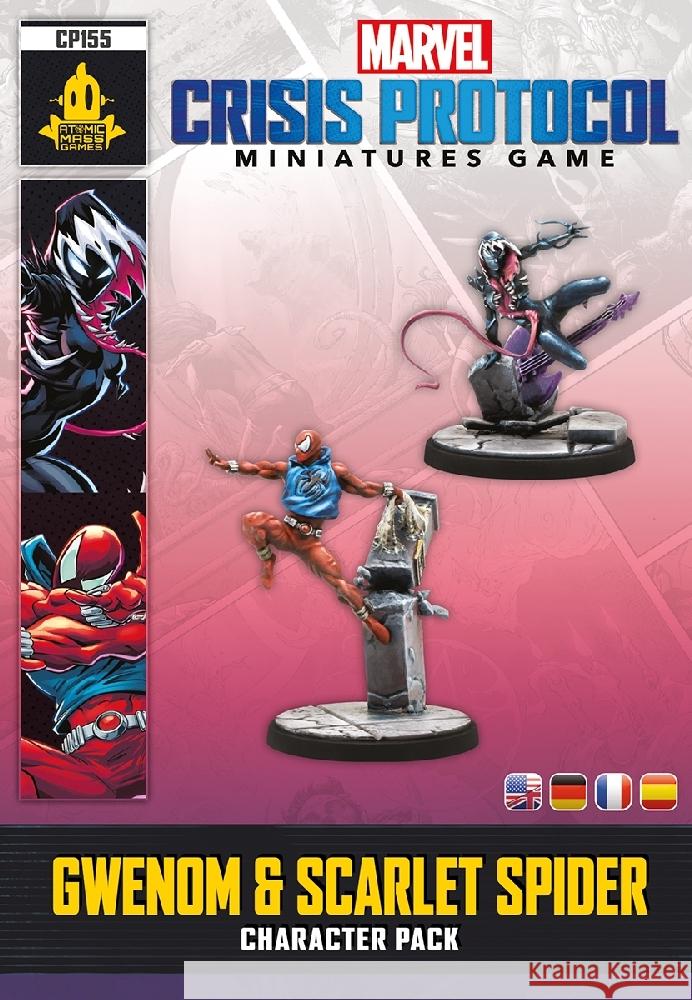 Marvel: Crisis Protocol  Gwenom & Scarlet Spider Shick, Will, Pagani, Will 0841333124953 Atomic Mass Games