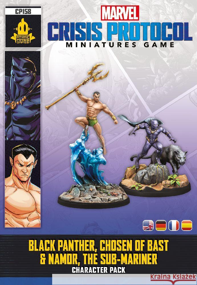 Marvel: Crisis Protocol - Black Panther, Chosen of Bast & Namor, the Sub-Mariner (Spiel-Zubehör) Shick, Will, Pagani, Will 0841333126124 Atomic Mass Games