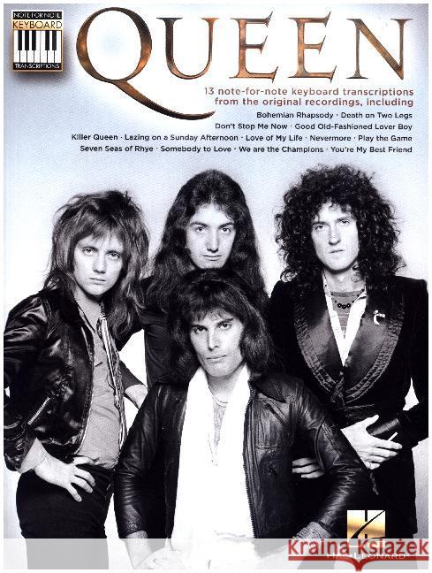 Queen: Note-For-Note Keyboard Transcriptions : Songbook für Keyboard Queen 0888680045562