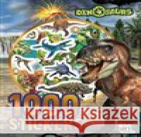 1000 samolepek v sešitu Dinosauři  8595593839561 Jiri models - książka