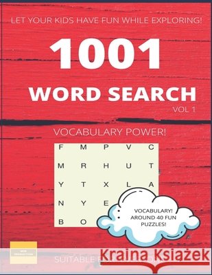 1001 Fun Word Search: Suitable to Improve Vocabulary and Have Fun! Azam, Shafiq 9798656489676 Independently Published - książka