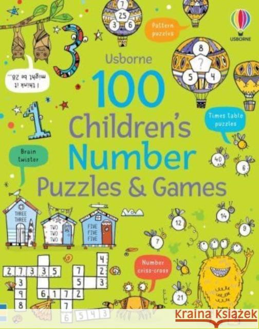 100 Children's Number Puzzles and Games Phillip Clarke 9781805313069 Usborne Publishing Ltd - książka