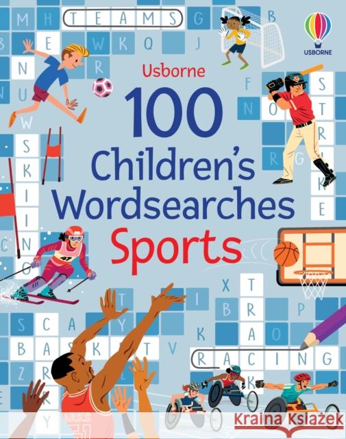 100 Children's Wordsearches: Sports Phillip Clarke 9781803701813 Usborne Publishing Ltd - książka