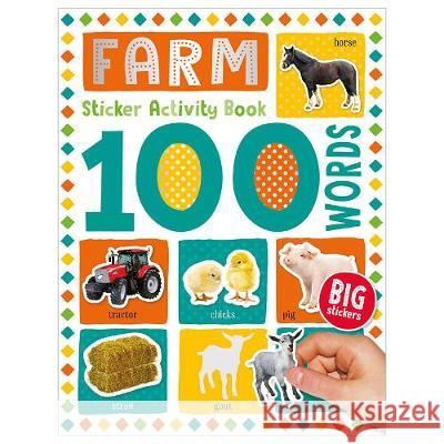 100 Farm Words Sticker Activity Make Believe Ideas   9781789476163 Make Believe Ideas - książka