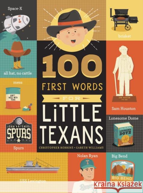 100 First Words for Little Texans Christopher Robbins Gareth Williams 9781641708944 Familius - książka