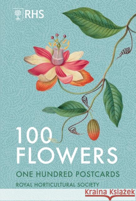 100 Flowers: One Hundred Postcards from the Royal Horticultural Society Royal Horticultural Society 9781805701156 Frances Lincoln - książka