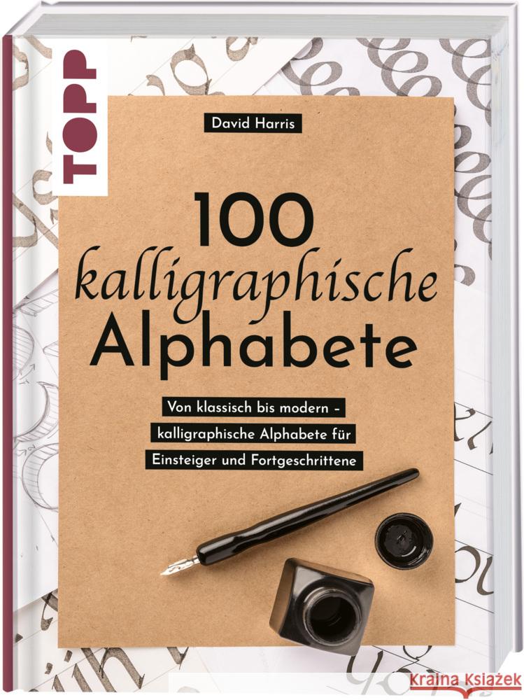 100 kalligraphische Alphabete Harris, David 9783735880697 Frech - książka