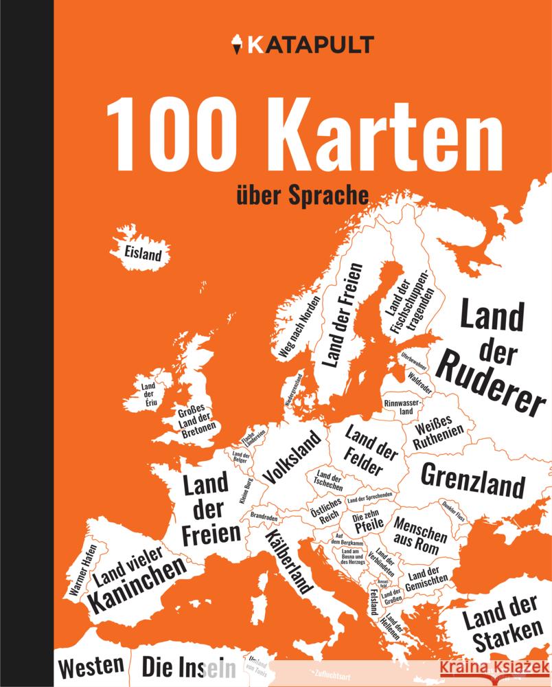 100 Karten über Sprache KATAPULT Verlag 9783948923006 Katapult, Greifswald - książka