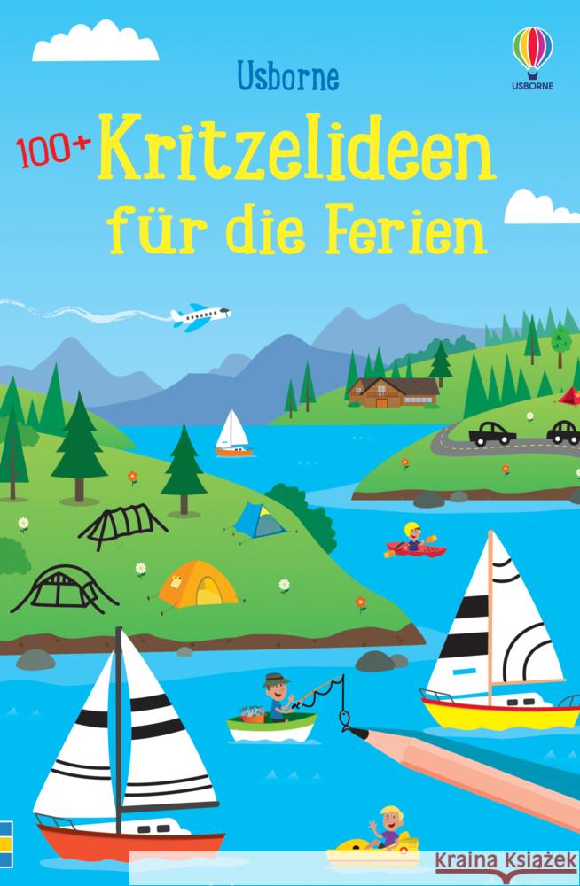 100+ Kritzelideen für die Ferien Watt, Fiona 9781789418637 Usborne Verlag - książka