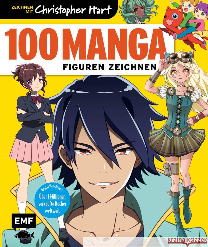 100 Manga-Figuren zeichnen Hart, Christopher 9783745918083 Edition Michael Fischer - książka