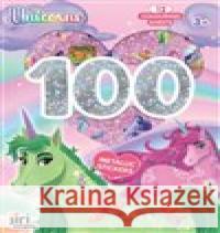 100 metalických samolepek s omalovánkovými listy Jednorožci  8595593844756 Jiri models - książka